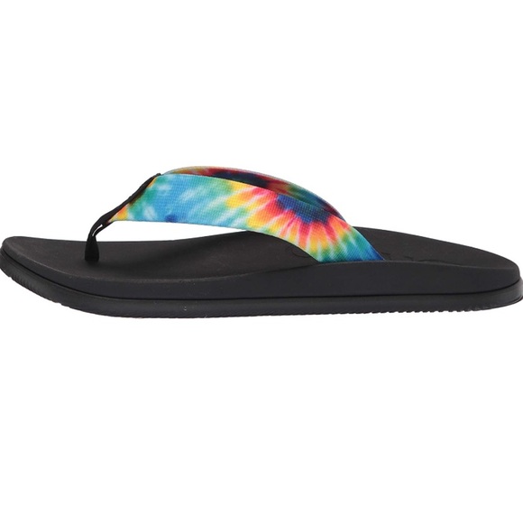 Chaco Mens Tie Dye Flip Flop Sandals Chillos NWT 10 - Picture 6 of 8